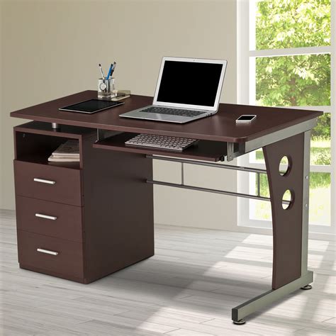 Computer Desk With Keyboard Tray | Twin Bed And Mattress Bundle