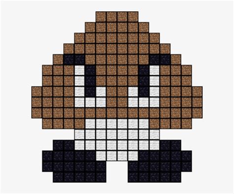 Goomba Mario Pixel Art Minecraft Pixel Art Pixel Art Templates Pixel ...