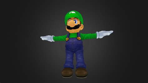 Super Smash Bros. Melee Luigi - 3D model by frannyw1807 [0e0778d ...