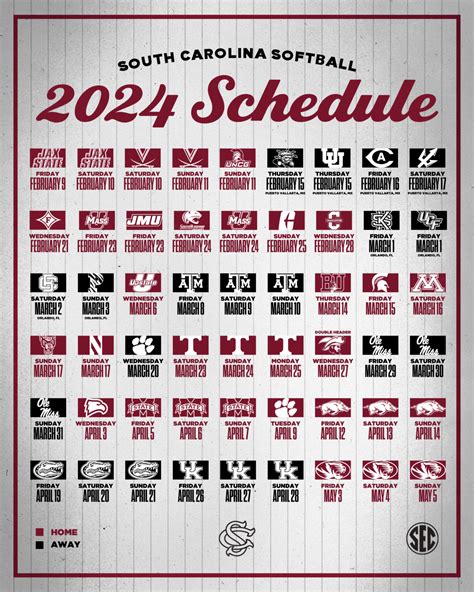 Gamecock Softball Schedule 2024 - Ilysa Leanora