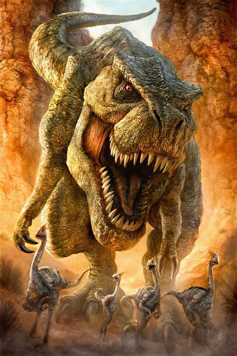 T REX- done. by chrisscalf on DeviantArt | Dinosaur illustration ...