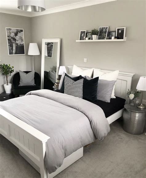 Pinterest Aesthetic Grey And White Bedroom