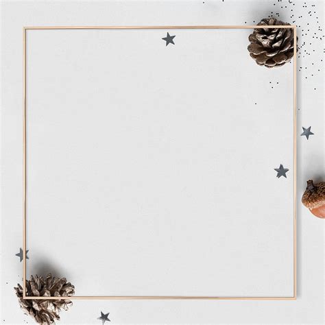 Christmas background, gold square frame | Premium Photo - rawpixel