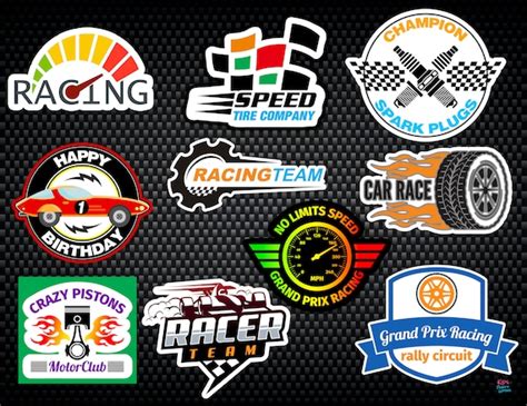 Racing Decals Race Car Stickers Race Car Party Racing - Etsy