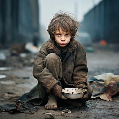 Premium AI Image | World Hunger and poverty 8K HD