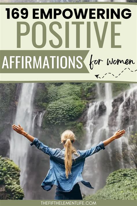 169 inspiring positive affirmations for women to become the best ...