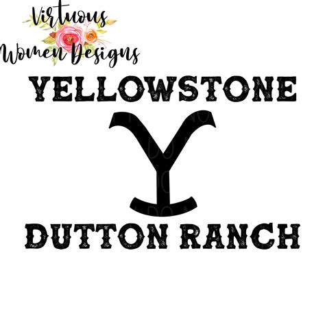 Yellowstone Dutton Ranch Brand PNG FILE | Etsy