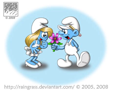 Smurfette and Handy Smurf by Raingrass on DeviantArt