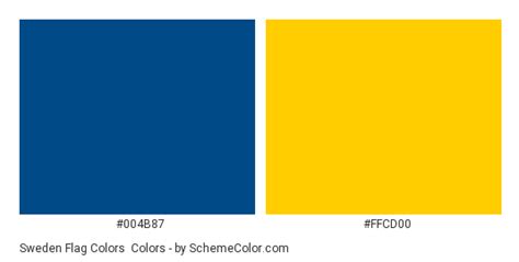 Sweden Flag Colors » Blue » SchemeColor.com