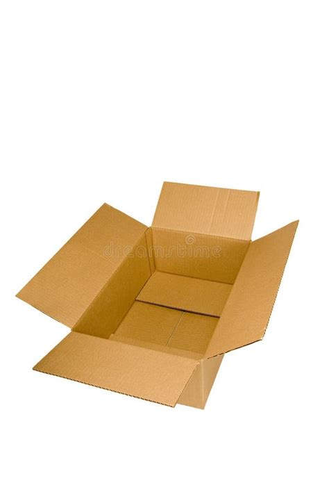 Empty Cardboard Box stock photo. Image of container, corrugated - 18957200