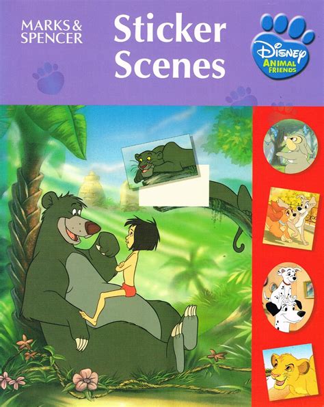 Sticky Scenes : Disney Animal Friends : by No Listed Author: New Soft ...