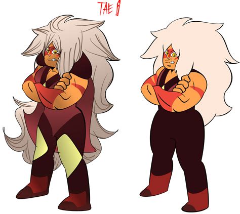 Steven Universe Redesign Idea Jasper Comparison by TheArtistEntertainer ...