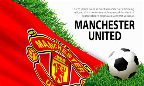 Manchester United Flag. Banner, Poster Template Design 5521766 Vector ...