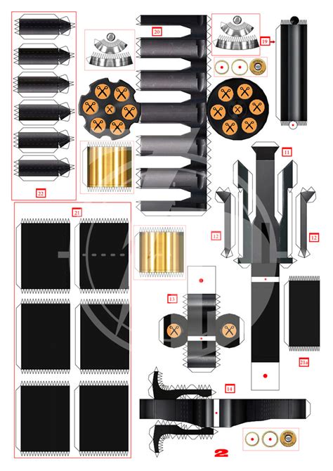 Printable Gun Papercraft - Printable Papercrafts - Printable Papercrafts