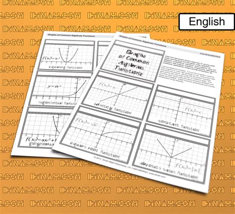 Graphs of Common Algebraic Functions - dzdownloadablefoldables