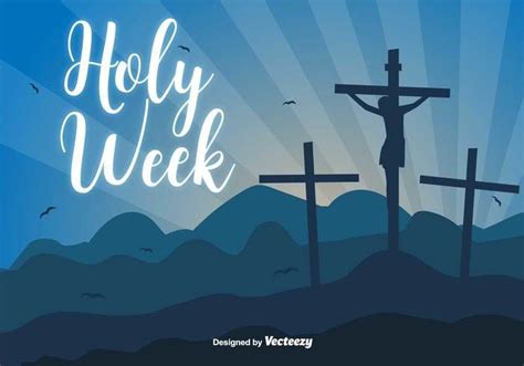 Holy Week Vector Background Holy Week Images, Blessed Sunday Quotes ...