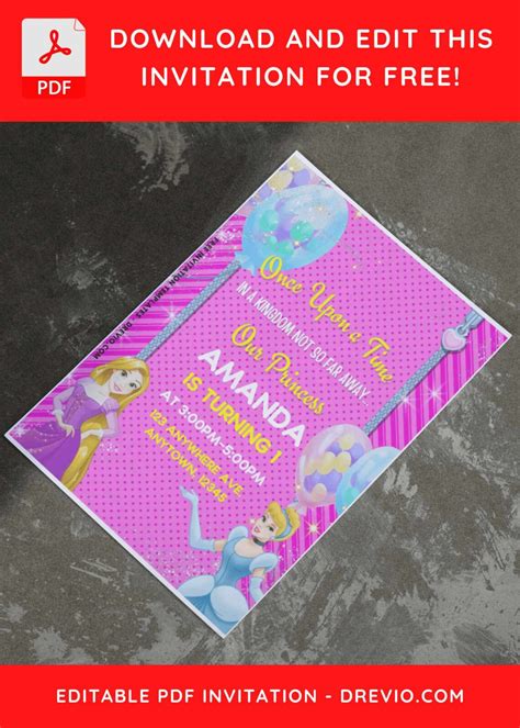 Disney Princess Birthday Invitations: Easy Steps And Creative Ideas E ...