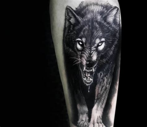 Wild wolf tattoo by Michael Dagostini | Photo 30169