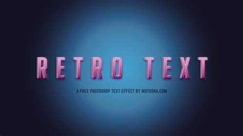 Free Photoshop Retro Text Effect - Photo #5603 - motosha | Free Stock ...