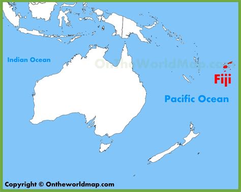 Fiji location on the Oceania map