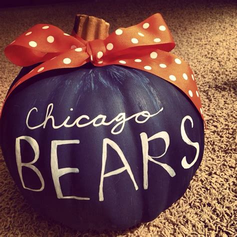 Chicago Bears pumpkin painted pumpkin pumpkin calligraphy chalkboard ...