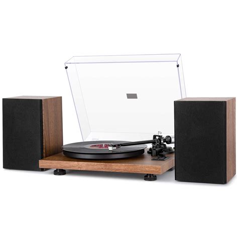 Buy 1 BY ONE Bluetooth Turntable HiFi System with 36 Watt Bookshelf ...