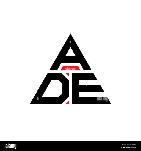 ADE triangle letter logo design with triangle shape. ADE triangle logo ...