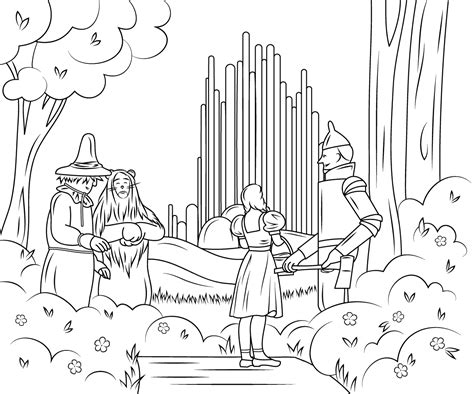 Wizard Of Oz Coloring Pages Printable Coloring Pages