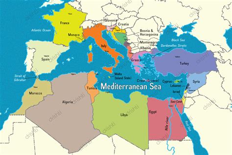 Countries Bordering Mediterranean Sea - Archer Reed