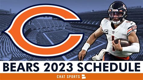 Chicago Bears 2023 Schedule, Opponents And Instant Analysis - Win Big ...