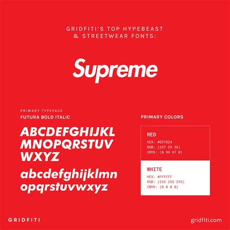 Supreme Logo Font Name