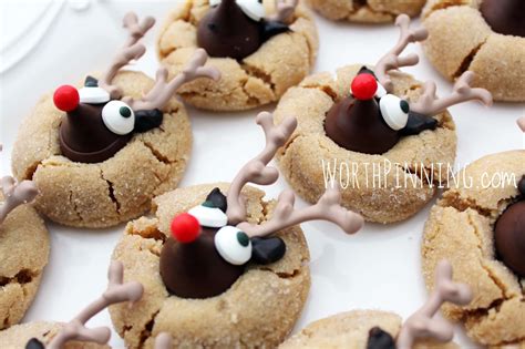 Peanut Butter Reindeer Cookies