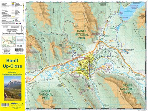 Banff Up-Close Map - Gem Trek Maps