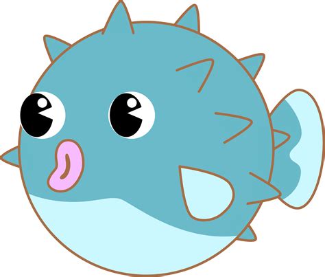 Pufferfish Clipart Adorable Clipart Fish Under The Sea Png Download | Images and Photos finder