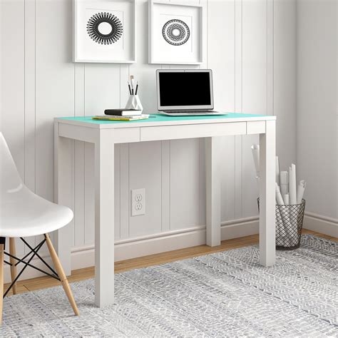 White desk with drawers - lvxoler