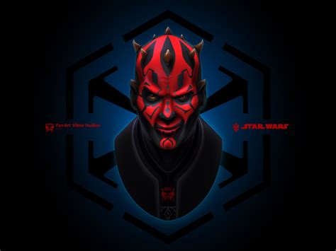 Vector Fan Art DARTH MAUL STAR WARS by Viktor Hudkov on Dribbble