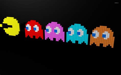 Ghosts chasing Pac-Man wallpaper - Game wallpapers - #52530