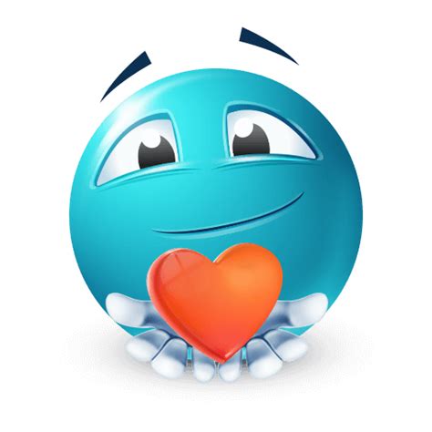 Love from the Heart Blue Emoji