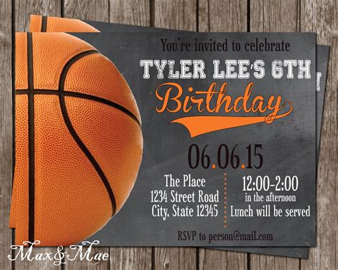 25 Best Ideas Basketball Birthday Party Invitations - Home, Family ...