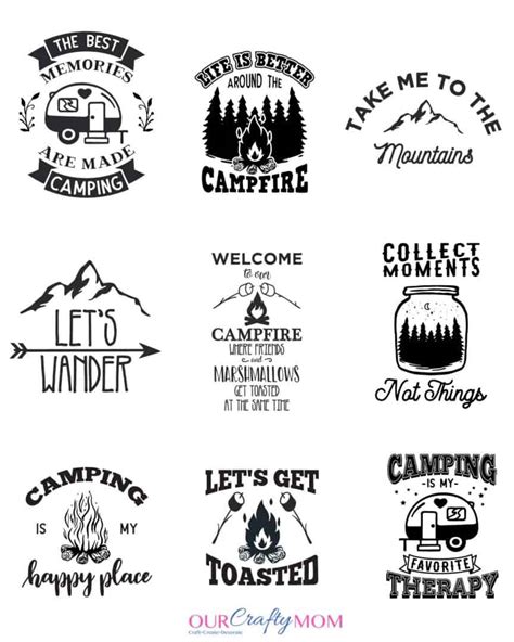 15+ Camping SVG Cut Files You Can Download FREE!