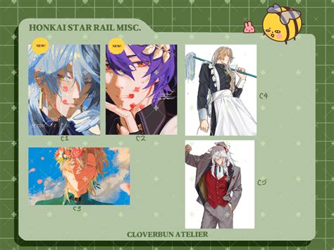 Honkai Star Rail Misc. Art Prints | CloverBun Atelier