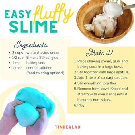 Slime Recipe With Glue Contact Solution And Baking Soda | Deporecipe.co