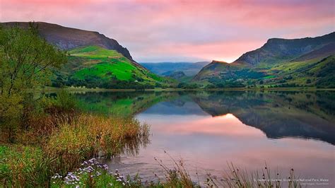 HD wallpaper: Snowdon at Sunrise, Snowdonia National Park, Wales ...