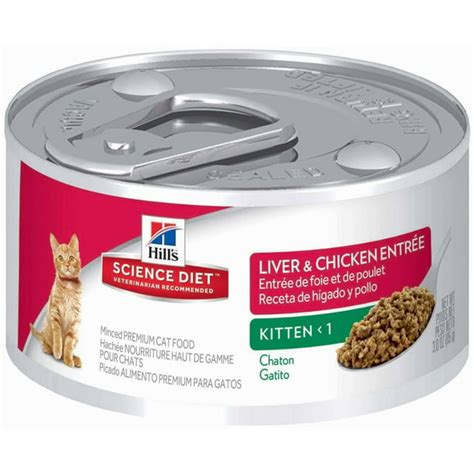 Hill's Science Diet Kitten Liver & Chicken Entree Wet Cat Food, 3 oz ...