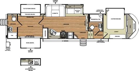 Double Bunkhouse Travel Trailer Floor Plans | Viewfloor.co