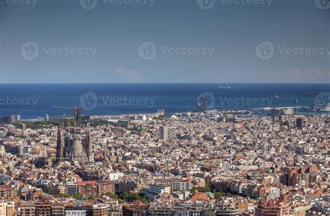 barcelona city skyline 21796694 Stock Photo at Vecteezy