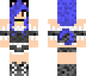 blue cat girl meow | Minecraft Skin