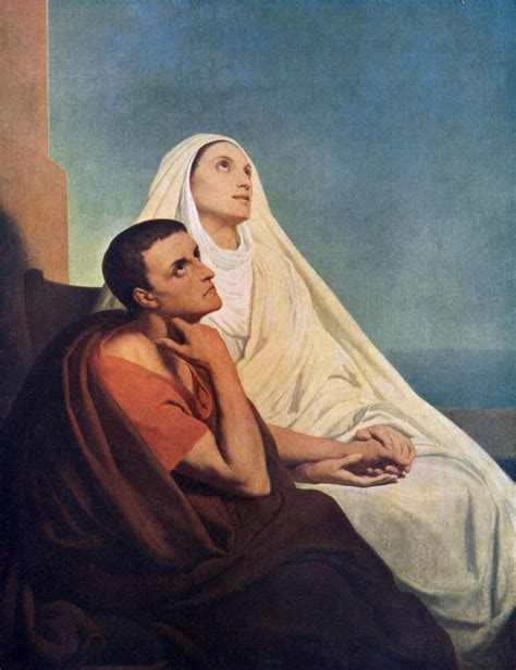 St Augustine with his mother St Monica posters & prints by Ary Scheffer