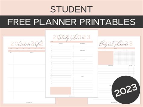 Printable College Student Planner - AnjaHome