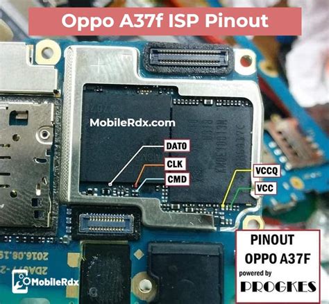 Oppo A37f ISP Pinout For EMMC Programming And Flashing